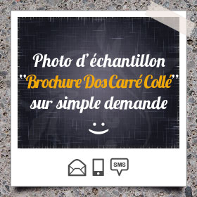 Création et impression de Brochure Reliure Dos Carré Collé