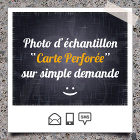 Création et impression de Carte, Etiquette Perforée