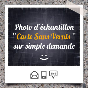 Création et impression de Carte Simple Classique Sans Vernis pour écrire dessus
