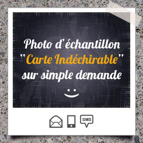Création et impression de Carte indéchirable