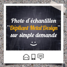 Création et impression de Dépliant Metal Design