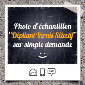 Création et impression de Dépliant Vernis Sélectif