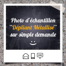 Création et impression de Dépliant Métallisé Or ou Argent