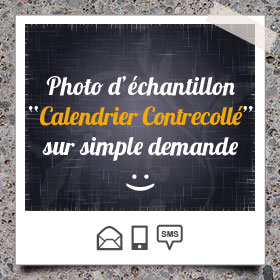 Création et impression de Calendrier de Banque Publicitaire Contrecollé, A3, A4, A5