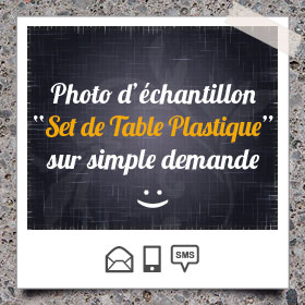 Création et impression de Set de Table en plastique