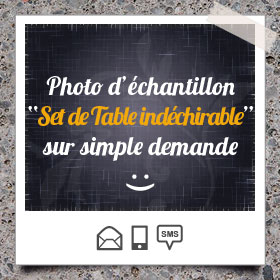 Création et impression de Set de Table indéchirable