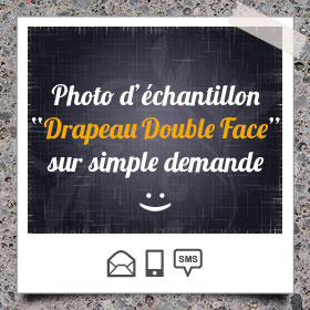 Création et impression de Drapeau, Voile Publicitaire Double Face