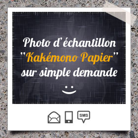 Création et impression de Kakémono en Papier Publicitaire Personnalisé