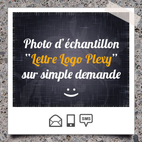 Création et impression de Logo Lettre en Plexy